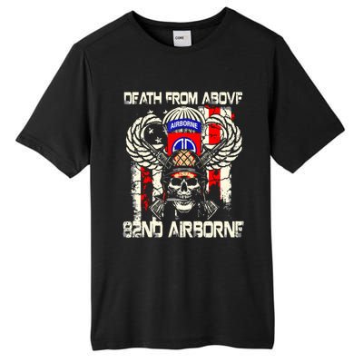 Death From Above 82nd Airborne Division Veteran Tall Fusion ChromaSoft Performance T-Shirt