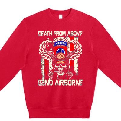 Death From Above 82nd Airborne Division Veteran Premium Crewneck Sweatshirt