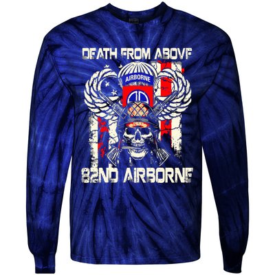 Death From Above 82nd Airborne Division Veteran Tie-Dye Long Sleeve Shirt