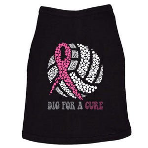 Dig For A Cure Breast Cancer Awareness Volleyball Pink Out Doggie Tank