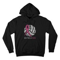 Dig For A Cure Breast Cancer Awareness Volleyball Pink Out Hoodie