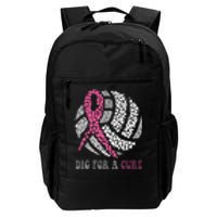 Dig For A Cure Breast Cancer Awareness Volleyball Pink Out Daily Commute Backpack