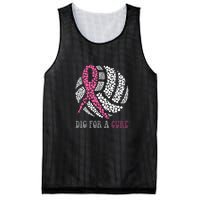 Dig For A Cure Breast Cancer Awareness Volleyball Pink Out Mesh Reversible Basketball Jersey Tank