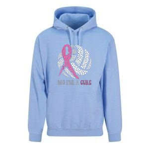 Dig For A Cure Breast Cancer Awareness Volleyball Pink Out Unisex Surf Hoodie