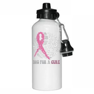 Dig For A Cure Breast Cancer Awareness Volleyball Pink Out Aluminum Water Bottle