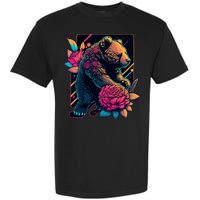 Design Featuring A Bear In Vibrant Neon Colors With A Retro Aesthetic Garment-Dyed Heavyweight T-Shirt