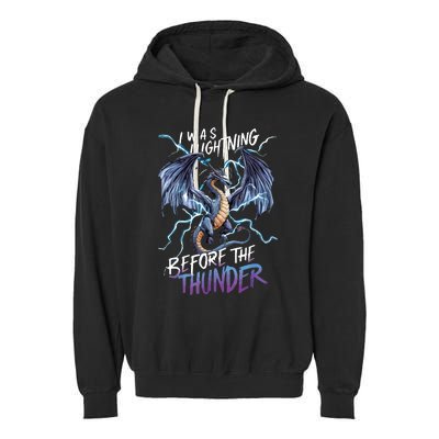 Dragon Fantasy Art Design Garment-Dyed Fleece Hoodie