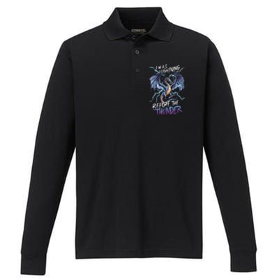 Dragon Fantasy Art Design Performance Long Sleeve Polo