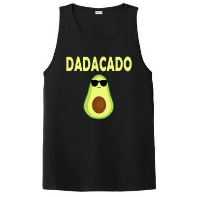 Dadacado Funny Avocado Dad FatherS Day Daddy Gift PosiCharge Competitor Tank