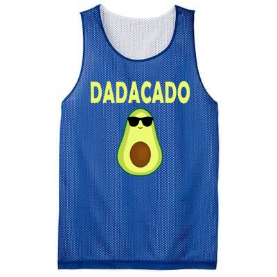 Dadacado Funny Avocado Dad FatherS Day Daddy Gift Mesh Reversible Basketball Jersey Tank