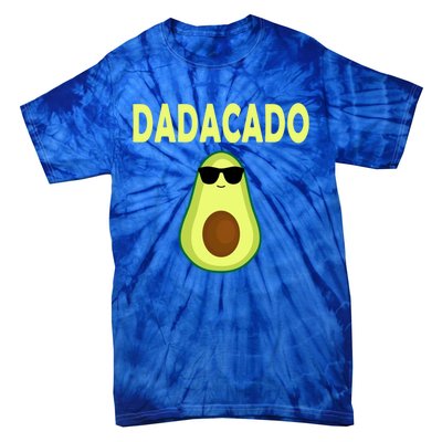 Dadacado Funny Avocado Dad FatherS Day Daddy Gift Tie-Dye T-Shirt