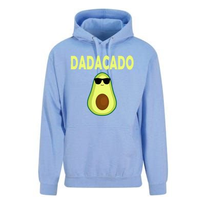 Dadacado Funny Avocado Dad FatherS Day Daddy Gift Unisex Surf Hoodie