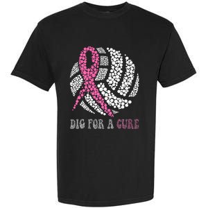 Dig For A Cure Breast Cancer Awareness Volleyball Pink Out Garment-Dyed Heavyweight T-Shirt