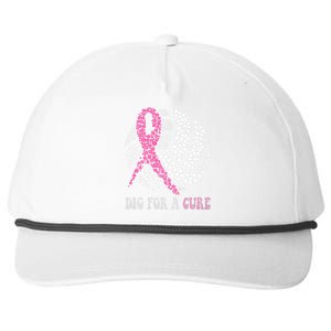 Dig For A Cure Breast Cancer Awareness Volleyball Pink Out Snapback Five-Panel Rope Hat