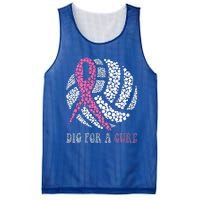 Dig For A Cure Breast Cancer Awareness Volleyball Pink Out Mesh Reversible Basketball Jersey Tank