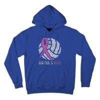 Dig For A Cure Breast Cancer Awareness Volleyball Pink Out Tall Hoodie