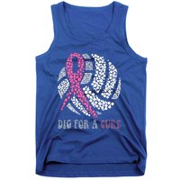 Dig For A Cure Breast Cancer Awareness Volleyball Pink Out Tank Top