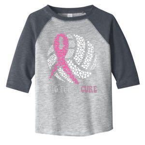 Dig For A Cure Breast Cancer Awareness Volleyball Pink Out Toddler Fine Jersey T-Shirt