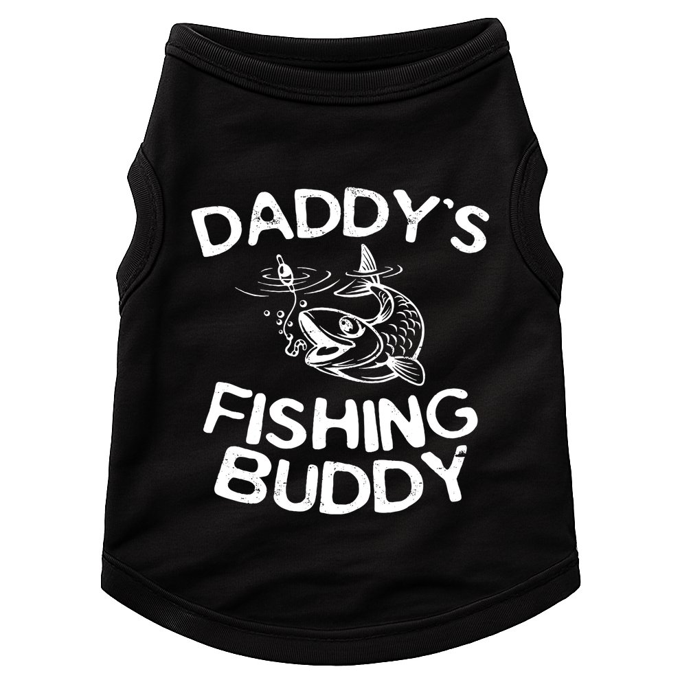 Daddys Fishing Buddy Fisherman Doggie Tank
