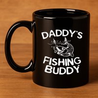 Daddys Fishing Buddy Fisherman 11oz C Handle Ceramic Mug