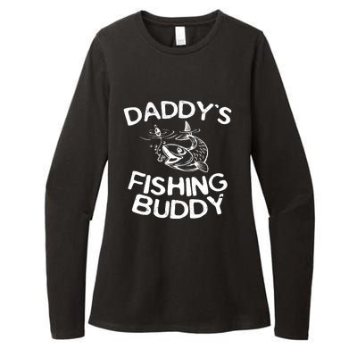 Daddys Fishing Buddy Fisherman Womens CVC Long Sleeve Shirt