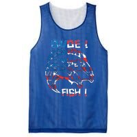 Dude! Fish! Bass American Flag Tee Cool Gift Mesh Reversible Basketball Jersey Tank