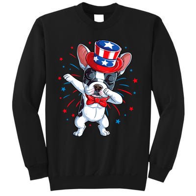 Dabbing French Bulldog 4th Of July Usa Flag Sweatshirt