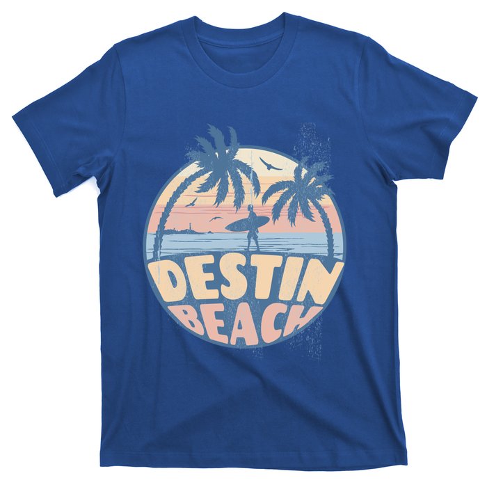 Destin Florida Beach Surf Summer Vacation Vintage Cool Gift T-Shirt