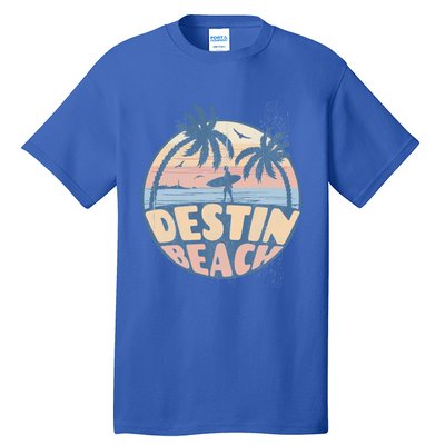 Destin Florida Beach Surf Summer Vacation Vintage Cool Gift Tall T-Shirt