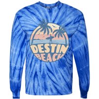 Destin Florida Beach Surf Summer Vacation Vintage Cool Gift Tie-Dye Long Sleeve Shirt