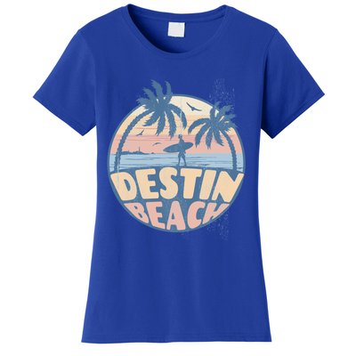 Destin Florida Beach Surf Summer Vacation Vintage Cool Gift Women's T-Shirt