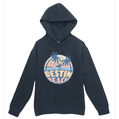 Destin Florida Beach Surf Summer Vacation Vintage Cool Gift Urban Pullover Hoodie