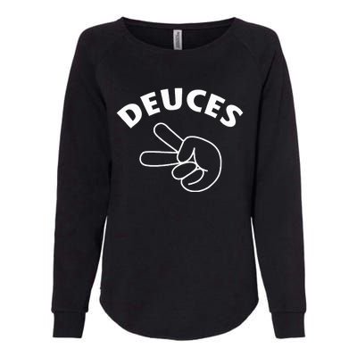 Deuces Funny Bye Womens California Wash Sweatshirt