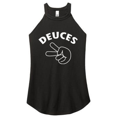 Deuces Funny Bye Women's Perfect Tri Rocker Tank