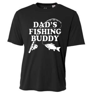 Dads Fishing Buddy Dad Matching Cooling Performance Crew T-Shirt