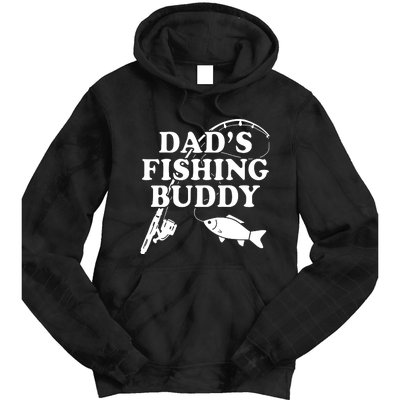 Dads Fishing Buddy Dad Matching Tie Dye Hoodie