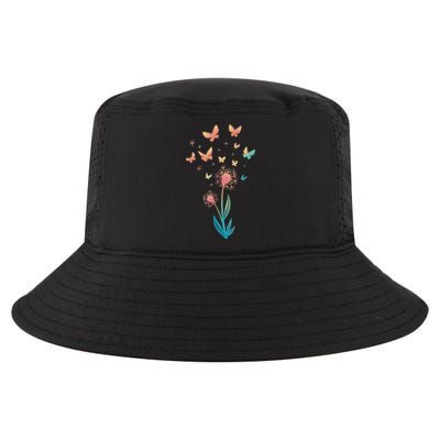 Dandelion Flower Butterfly For Butterfly Lover Summer Cool Comfort Performance Bucket Hat