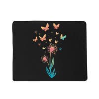 Dandelion Flower Butterfly For Butterfly Lover Summer Mousepad