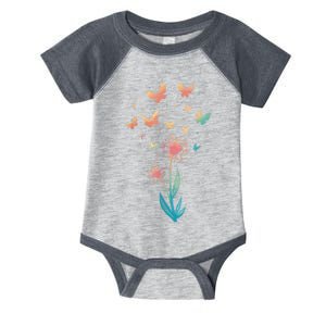 Dandelion Flower Butterfly For Butterfly Lover Summer Infant Baby Jersey Bodysuit