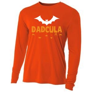 Dadcula Funny Bat Boo Dad Halloween Costume Design Halloween Great Gift Cooling Performance Long Sleeve Crew