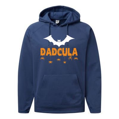 Dadcula Funny Bat Boo Dad Halloween Costume Design Halloween Great Gift Performance Fleece Hoodie