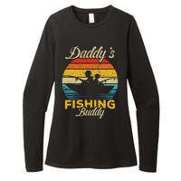 Daddys Fishing Buddy Funny Retro Dad Son Gift For Fisherman Womens CVC Long Sleeve Shirt