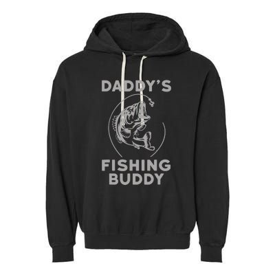 DaddyS Fishing Buddy Perfect Dad Gift Garment-Dyed Fleece Hoodie