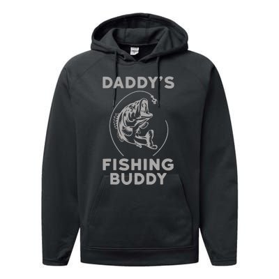 DaddyS Fishing Buddy Perfect Dad Gift Performance Fleece Hoodie