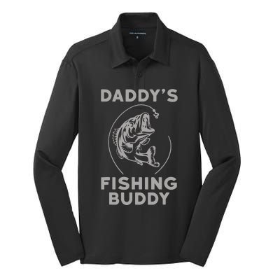 DaddyS Fishing Buddy Perfect Dad Gift Silk Touch Performance Long Sleeve Polo