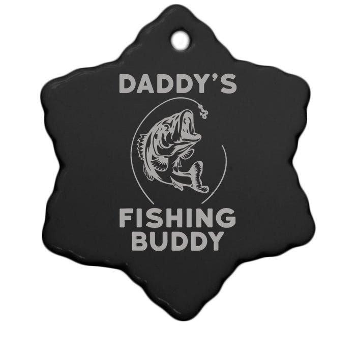 DaddyS Fishing Buddy Perfect Dad Gift Ceramic Star Ornament