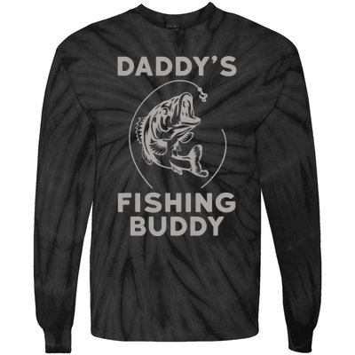 DaddyS Fishing Buddy Perfect Dad Gift Tie-Dye Long Sleeve Shirt