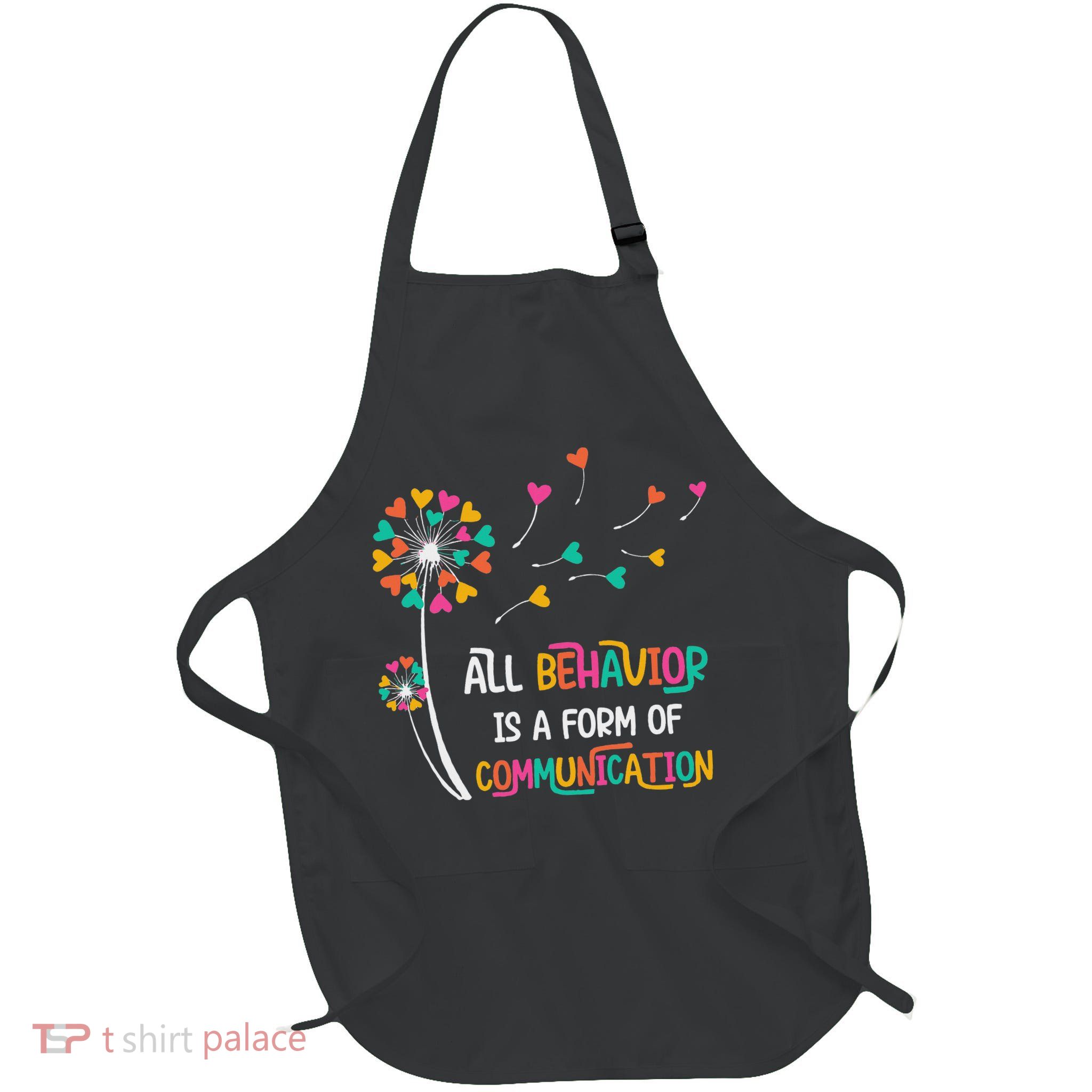 Dandelion Flower Behavior Is Communication Full-Length Apron With Pockets