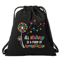 Dandelion Flower Behavior Is Communication Drawstring Bag
