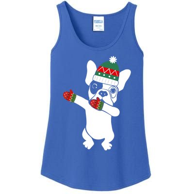 Dabbing French Bulldog Santa Christmas Funny Gift Xmas Meaningful Gift Ladies Essential Tank